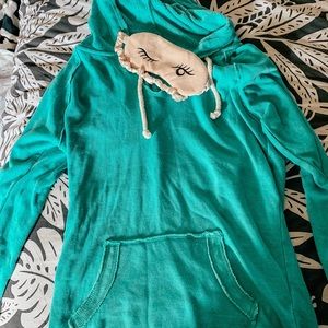 Beach cover up sweatshirt